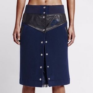 Nike Lab x Sacai Wool Leather Lace skirt S Small